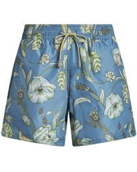 Etro - Zwembroek Met Bloemenprint - Lyst