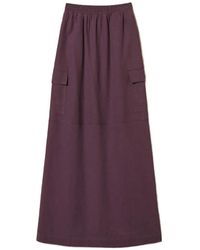 Twinset - Lyocell And Cotton Long Skirt - Lyst