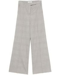 Max Mara - Glen Plaid Wool Trousers - Lyst