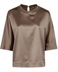 Peserico - Beaded-Collar Shirt - Lyst
