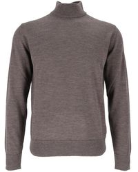 Ballantyne - High-Neck Knitted Sweater - Lyst