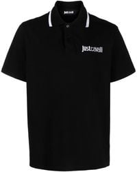 Just Cavalli - Logo-Embroidered Piqué Polo Shirt - Lyst