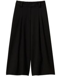 Twinset - High-Waisted Cropped Trousers - Lyst