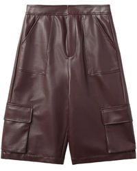 BAPY BY *A BATHING APE® - Faux-Leather Cargo Shorts - Lyst