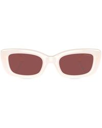 COACH - Logo-plaque Rectangle-frame Sunglasses - Lyst