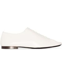 Lemaire - Square-toe Leather Derby Shoes - Lyst