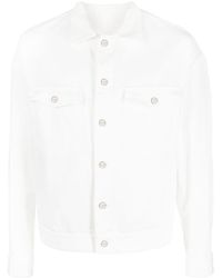 Giorgio Armani - Button-fastening Denim Jacket - Lyst