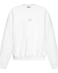 Balenciaga - Logo-Print Cotton Sweatshirt - Lyst