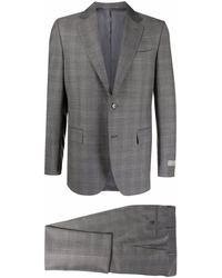 Canali Single-breasted Suit - Green