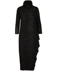 Tessitura - Snake Asymmetric Hooded Maxi Dress - Lyst