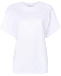 3.1 Phillip Lim T-Shirt mit aufgerollten Ärmeln - Weiß