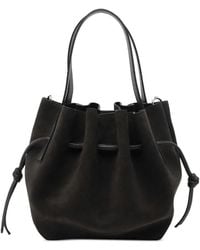 Yuzefi - Mini Scallop Suede Tote Bag - Lyst