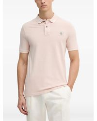 Guess - Logo-Patch Short-Sleeve Polo Shirt - Lyst