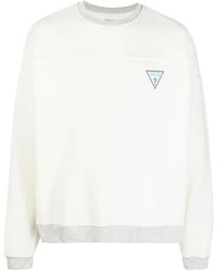 Guess - Logo-Print Jersey Sweatshirt - Lyst