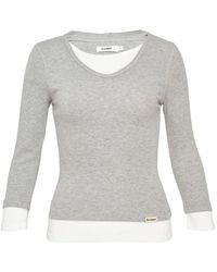 GLOWNY - Layered-Contrast Hoodie - Lyst