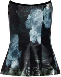 Markarian - Lola Floral-Brocade Corset Top - Lyst
