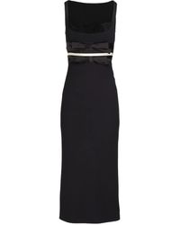 Giambattista Valli - Vestido midi con detalle de lazo - Lyst