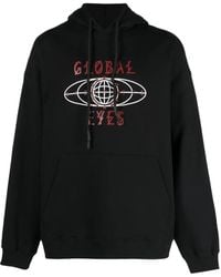 44 Label Group - Graphic-Print Cotton Hoodie - Lyst