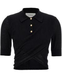 Tシャツ・カットソー SPORTMAX SS25 SHAKER CROPPED POLO SHIRT (2512361052600 001) Sport-Tek® Colorblock Micropique Sport-Wick® Polo