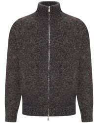 Brunello Cucinelli - Cardigan À Fermeture Zippée - Lyst
