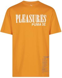 PUMA - X Pleasures Typo Cotton T-shirt - Lyst