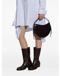 Furla - Moonstone Croc-Effect Leather Shoulder Bag - Lyst