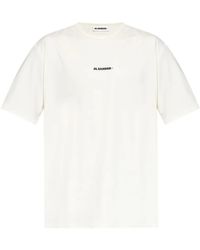Jil Sander - T-Shirt Met Print - Lyst