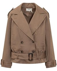 Ba&sh - Double-Breasted Belted Jacket - Lyst