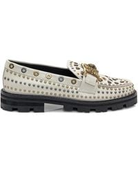 Kurt Geiger - Mansion Stud-Embellished Loafers - Lyst