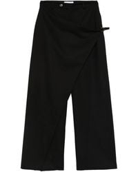 THE NINA STUDIO - Wrap-Effect Trousers - Lyst