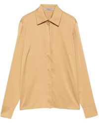 D.exterior - Satin-Finish Long-Sleeve Shirt - Lyst