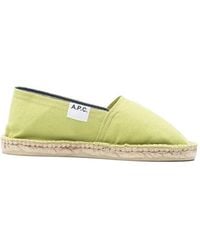 A.P.C. - Espadrilles À Bide Cheville - Lyst