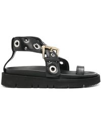 A.P.C. - Studded Leather Sandals - Lyst