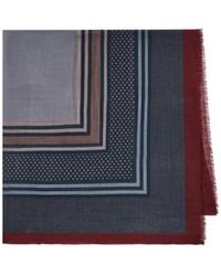 Maliparmi - Geometric-Print Frayed Scarf - Lyst