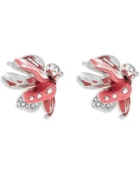 Marni - Flower-Motif Crystal-Embellished Earrings - Lyst