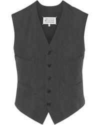 Maison Margiela - Cotton Silk Gilet - Lyst