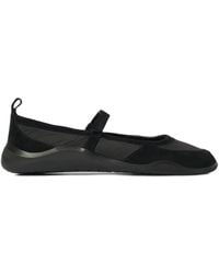 Vic Matié - Suede-Panelled Touch-Strap Ballet Flats - Lyst