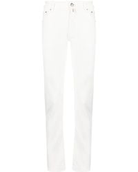 Jacob Cohen - Schmale Hose Mit Logo-Patch - Lyst