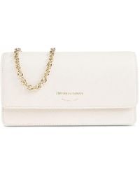 Emporio Armani - Chain Leather Clutch Bag - Lyst