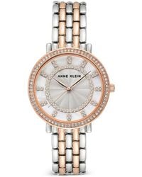 Anne Klein - Crystal-Bezel 36Mm Watch - Lyst