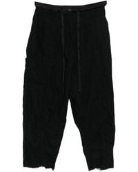 Masnada - Drawstring-Waist Cropped Trousers - Lyst