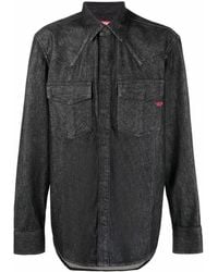 DIESEL - D-Ocean Dark Denim Shirt - Lyst