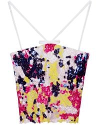 Gemy Maalouf - Sequin-Embellished Corset Top - Lyst