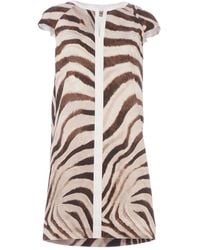 Mantu - Zebra print dress - Lyst