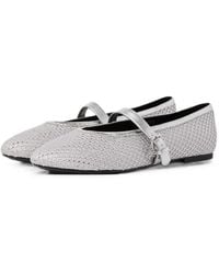 KARL LAGERFELD - Karo Gemstone Mary Jane Flats - Lyst