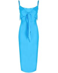 Patou - Midi Dress With Knot - Lyst
