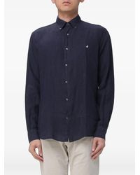 Brooksfield - Button-Down-Hemd Mit Logo - Lyst