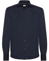 Brunello Cucinelli - Jersey Shirt - Lyst