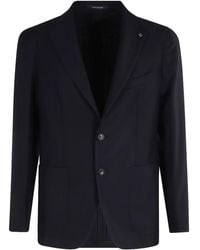 Tagliatore - Three-Button Patch-Pocket Blazer - Lyst