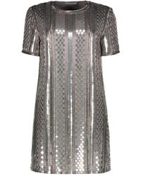 Alberta Ferretti - Funkelndes Sequin Mini-Kleid - Lyst